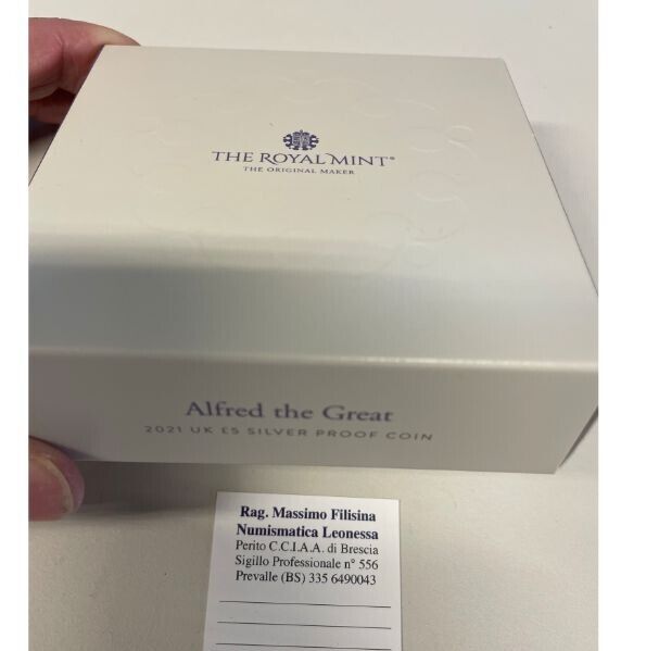 NL* GB ELIZABETH II 5 POUND 2021 SILVER PROOF ALFRED THE GREAT Box set Proof