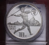 NL*CINA China 10 YUAN ARGENTO SILVER 1990 ASIAN GAMES Giavellotto PROOF CAMEO OB