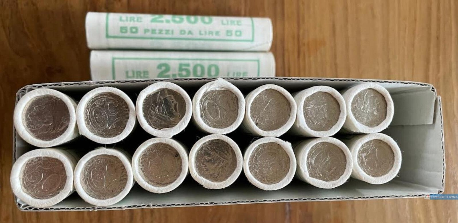 NL* ITALIA Rotolino 50 Pezzi 50 Lire PICCOLE 1996 FIOR DI CONIO assoluto -SUPER