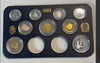 NL* ITALIA Divisionale 1993 9 VALORI senza monete in Argento - PROOF