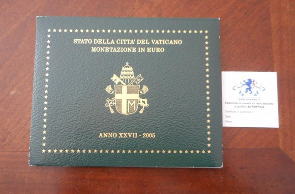 NL* CITTA'  Vaticano Papa GIOVANNI PAOLO II 2005 Divisionale 8 Valori FDC set