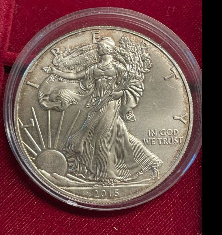 NL* U.S.A. 1 DOLLARO ARGENTO 2015 1 ONCIA ARGENTO PURO Liberty Walking-SILVER OZ