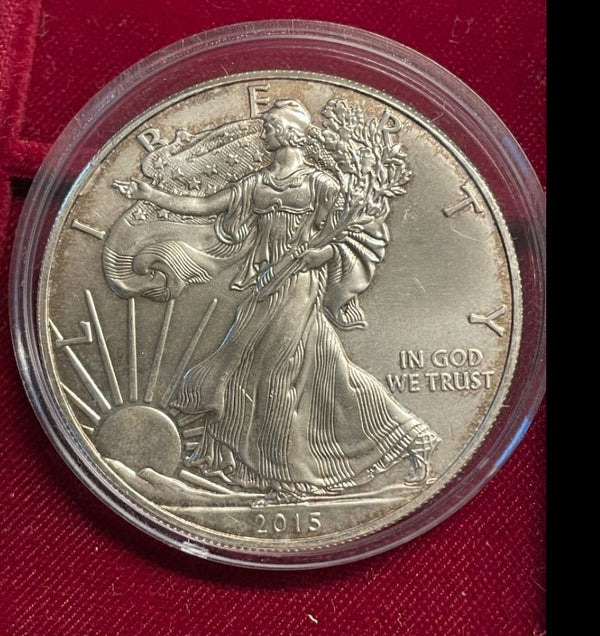 NL* U.S.A. 1 DOLLARO ARGENTO 2015 1 ONCIA ARGENTO PURO Liberty Walking-SILVER OZ