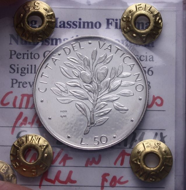 NL* ROMA PAOLO VI SERIE 8 PROVE Pattern IN ARGENTO 1971 IX 8 Valori FDC Perizia