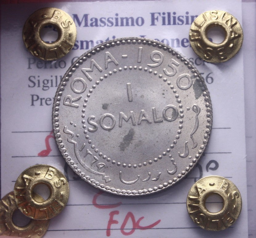 NL* AFIS SOMALIA 1 SOMALO 1950 FDC Perizia Filisina Massimo