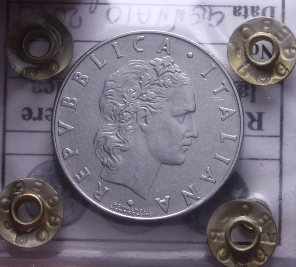 NL* ITALIA Repubblica 50 LIRE VULCANO 1960 NC BB Sigillo Roggero Lionello