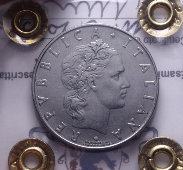 NL* ITALIA Repubblica 50 LIRE VULCANO 1956 SPL+ Perizia Filisina Massimo