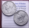 NL* VEIII Lotto 2 pezzi 5 LIRE Argento FECONDITA' 1936 XIV 1937 XV come da foto