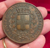 NL* SAVOIA MUNICIPIO VERCELLI Medaglia BRONZO 1875 a LUDOVICO BRUZZALE gr 72.30