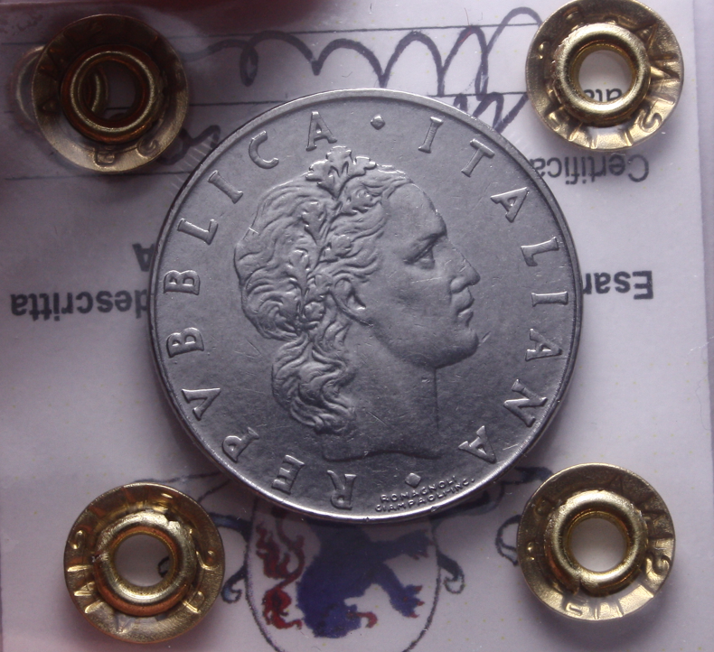 NL* ITALIA Repubblica 50 LIRE VULCANO 1956 NC QFDC Perizia Filisina Massimo
