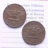 NL* Italy VEIII LOT 2 PIECES 5 CENTS COPPER 1936 XIV RARE and excellent
