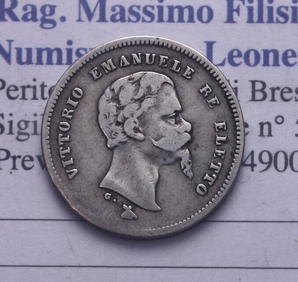 NL* VEII ELECTED 50 CENTS SILVER 1860 FLORENCE excellent for type