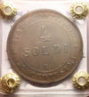 NL* STATO PONTIFICIO PAPA PIO IX 4 SOLDI Rame 1867  XXI SPL + Perizia Filisina M