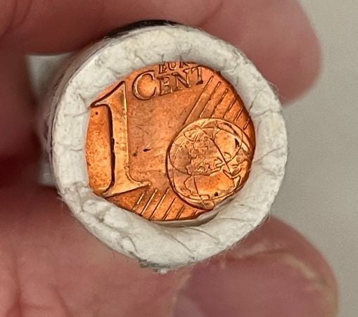 NL* ITALIA ROTOLINO da 50 Pezzi di 1 CENTESIMO 2002 Fior di conio