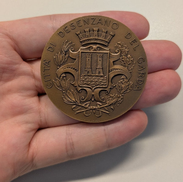 NL* DESENZANO Medaglia Bronzo CONCESSIONE TITOLO DI CITTA' 19-3-1959 Johnson