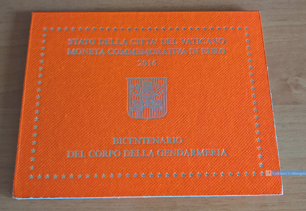 NL* CITTA' VATICANO PAPA FRANCESCO 2 Euro 2016 Bicentenario GENDARMERIA FDC