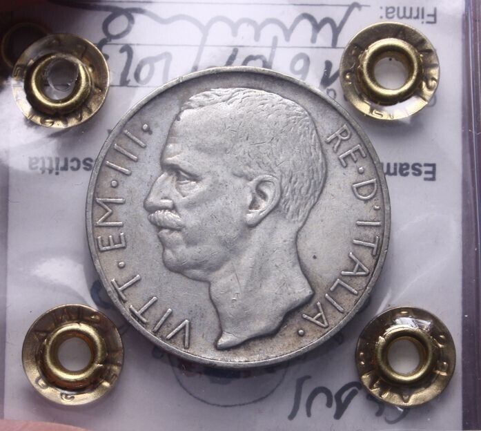 NL* VEIII 10 LIRE SILVER CHARIOT 1929 * VERY RARE R2 QVF/VF Expert evaluation by Filisina M.