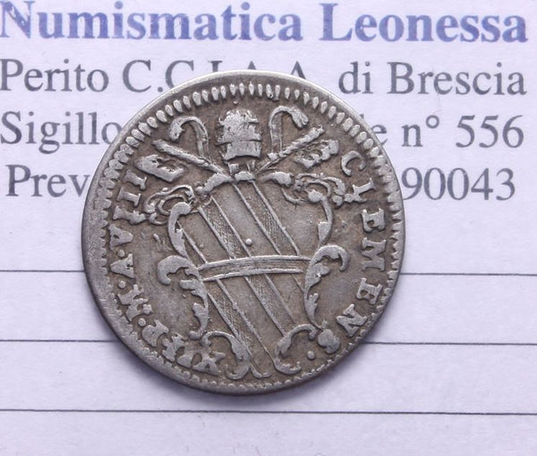NL* STATO PONTIFICIO PAPA CLEMENTE XII GROSSO IN CIBOS PAUPERUM 1737 anno VIII