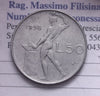 NL* ITALIA Repubblica 50 LIRE VULCANO 1958 RARA Quasi splendida come da foto