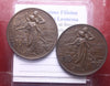 NL* VEIII RE D'ITALIA Lotto 2 pezzi 10 CENTESIMI 1911 CINQUANTENARIO SUPER cons.