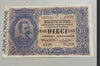 NL* UMBERTO I Biglietto di STATO DA 10 LIRE 21 Settembre 1902 1326-022536
