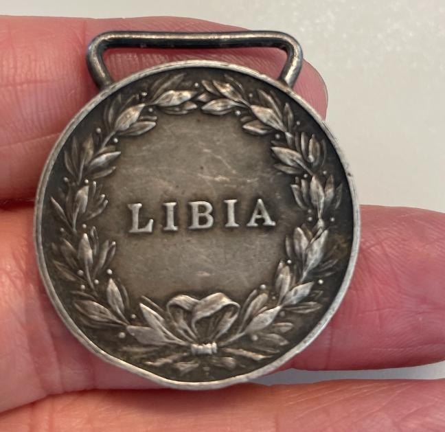 NL* ITALIA Medaglia Argento VEIII 1912 Campagna di Guerra in Libia grammi 14,35
