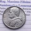 NL* ROMA CITTA' DEL VATICANO Papa PIO XI 5 Lire ARGENTO 1933-34 come da foto