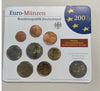 NL* GERMANIA EURO SET 2007 D MONACO 9 VALORI EURO COINS FDC B.UNC.