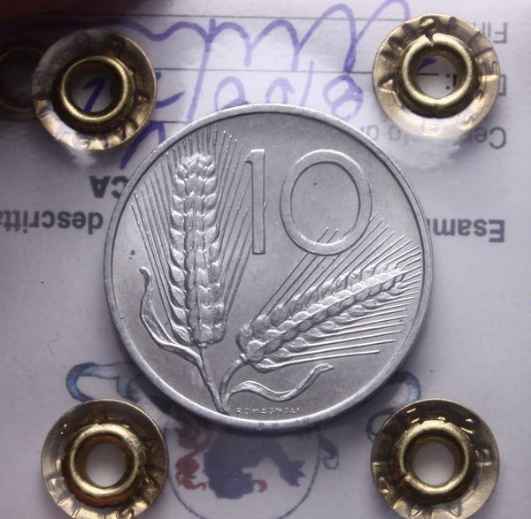 NL* Italia 10 LIRE SPIGHE ARATRO 1965 FDC Perizia Filisina Massimo