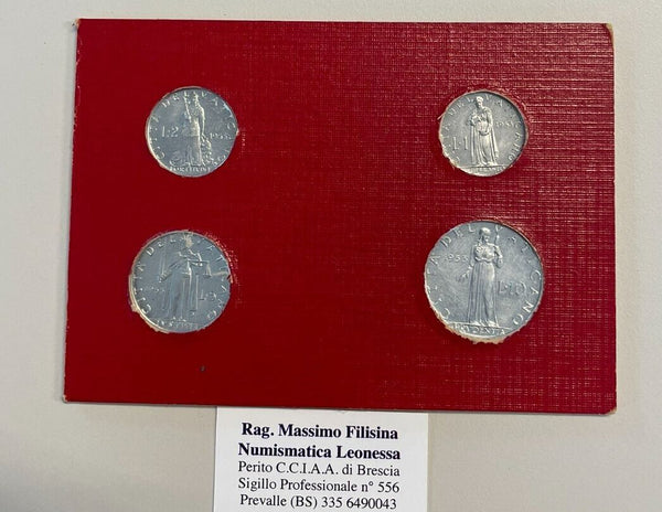 NL* ROMA PAPA PIO XII Serie 1953 4 VALORI 10 5 2 1 LIRA Fdc in set zecca * 3