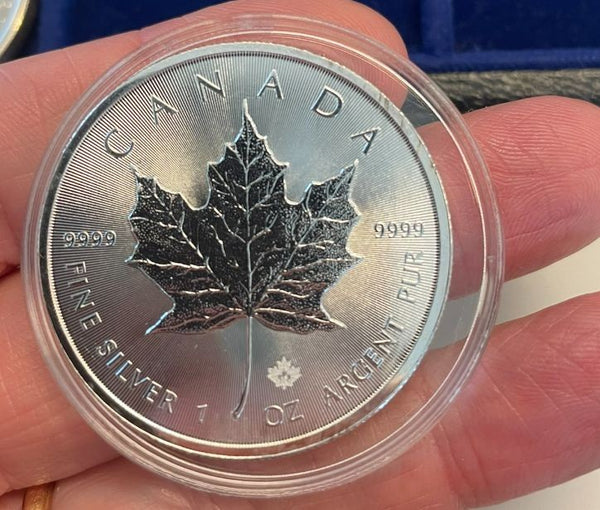 NL* CANADA 5 Dollari Argento 2015 ONCIA ARGENTO PURO Foglia Acero Maple leaf OZ