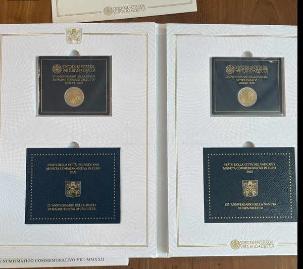 NL*CITTA' DEL VATICANO PAPA FRANCESCO Volume Numismatico 2022 VII con 2+2 euro