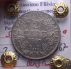 NL* STATO PONTIFICIO PIO IX 2 LIRE Ag. 1867 XXII QSPL Perizia Filisina Massimo