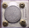 NL* VEIII 2 LIRE ARGENTO 1901 AQUILA Sabauda RR R2 BB/BB+ Perizia Cavaliere F.