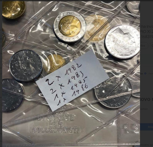 NL* ITALIA Divisionale 1982 1982 1983 1983 1985 1986 SENZA il 500 Lire Argento