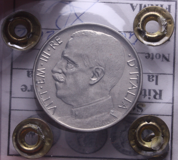 NL* VEIII 50 CENTESIMI LEONI CONTORNO LISCIO 1921 SPL Sigillo Roggero Lionello
