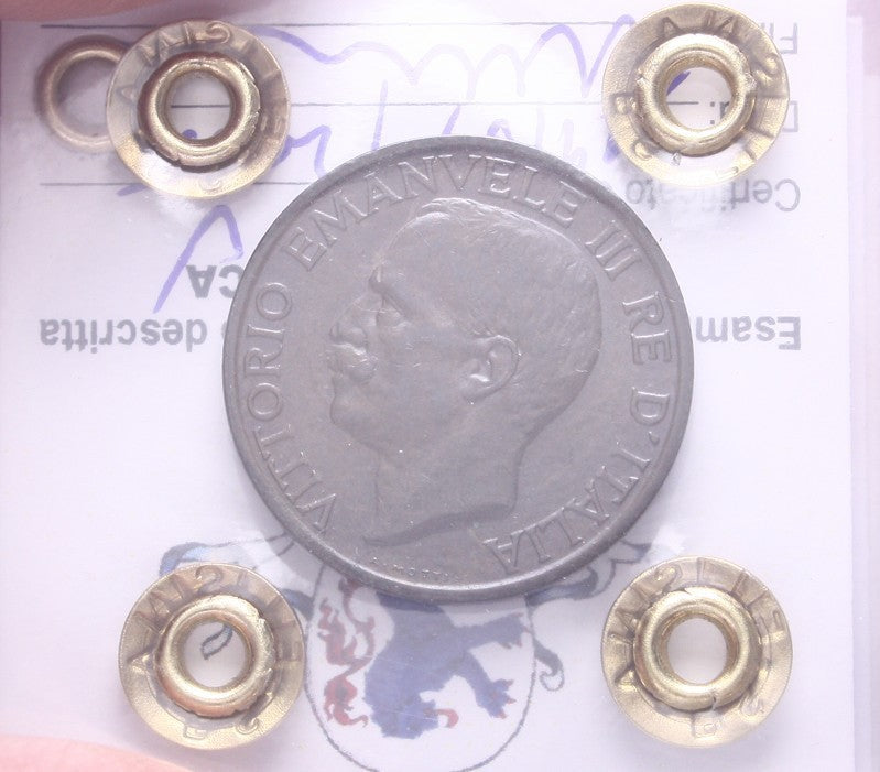 NL*VEIII Italia 10 CENTESIMI APE 1936 QFDC Perizia Filisina Massimo