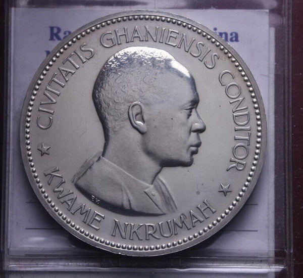EN* GHANA 10 SHILLINGS SILVER 1958 Kwame Nkrumah RARE