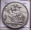 NL* INGHILTERRA REGINA VITTORIA SILVER CROWN Corona Argento 1887 Super con patin