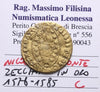 NL*VENICE Doge NICOLO' DA PONTE 1578/1585 ZECCHINO GOLD Q. VF Filisina Certificate