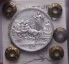 NL* VEIII Italia 2 LIRE ARGENTO 1917 QUADRIGA BRIOSA RARA FDC Perizia Straziota
