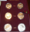 NL* ITALIA SERIE COMPLETA VERSO IL 2000 3 Trittici Argento 1998 199 2000 FDC set