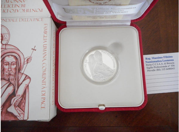 NL* VATICANO 10 Euro Argento 2008 GIORNATA MONDIALE DELLA PACE Proof FS set