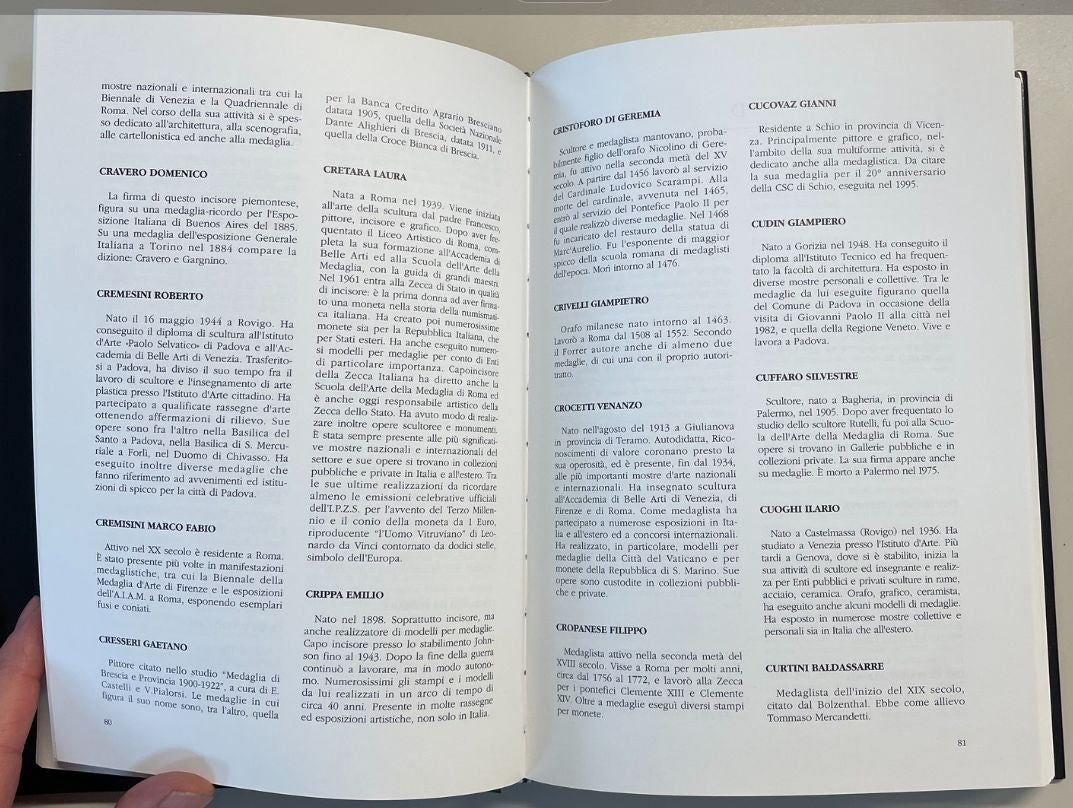 NL*Libro MEDAGLISTI E INCISORI ITALIANI dal Rinascimento a Oggi V. Lorioli Conti