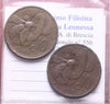 NL* Italia VEIII LOTTO 2 PEZZI 10 CENTESIMI APE 1919 MOLTO RARA R2 come foto E2