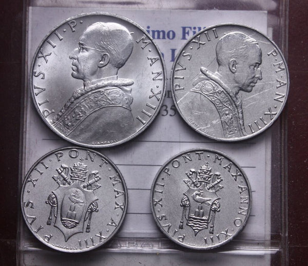 NL* ROME POPE PIUS XII 1951 Series 4 VALUES 10 5 2 1 LIRA FDC as per photo