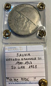 NL* VEIII 20 SILVER LIRE 1928 HELMET RARE NEAR UNCIRCULATED Expert's report by BASSANI Franco
