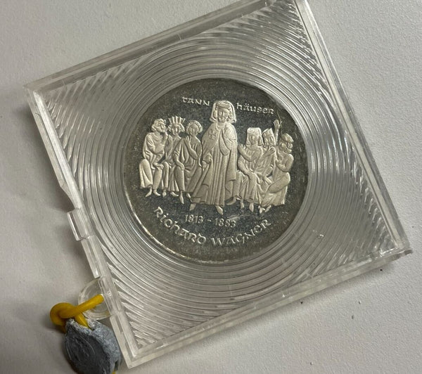 EN* D.D.R. EAST GERMANY 10 DM 1983 RICHARD WAGNER PROOF PP WITH SEAL