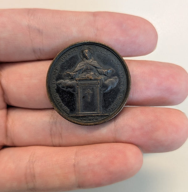 NL* ROMA Medaglia Bronzo papa LEONE XIII VENITE a ME 1899 opus Bianchi