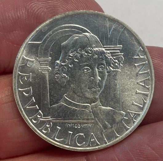 NL*ITALIA 500 Lire Argento 1992 PIERO Della FRANCESCA FDC da Divisionale zecca
